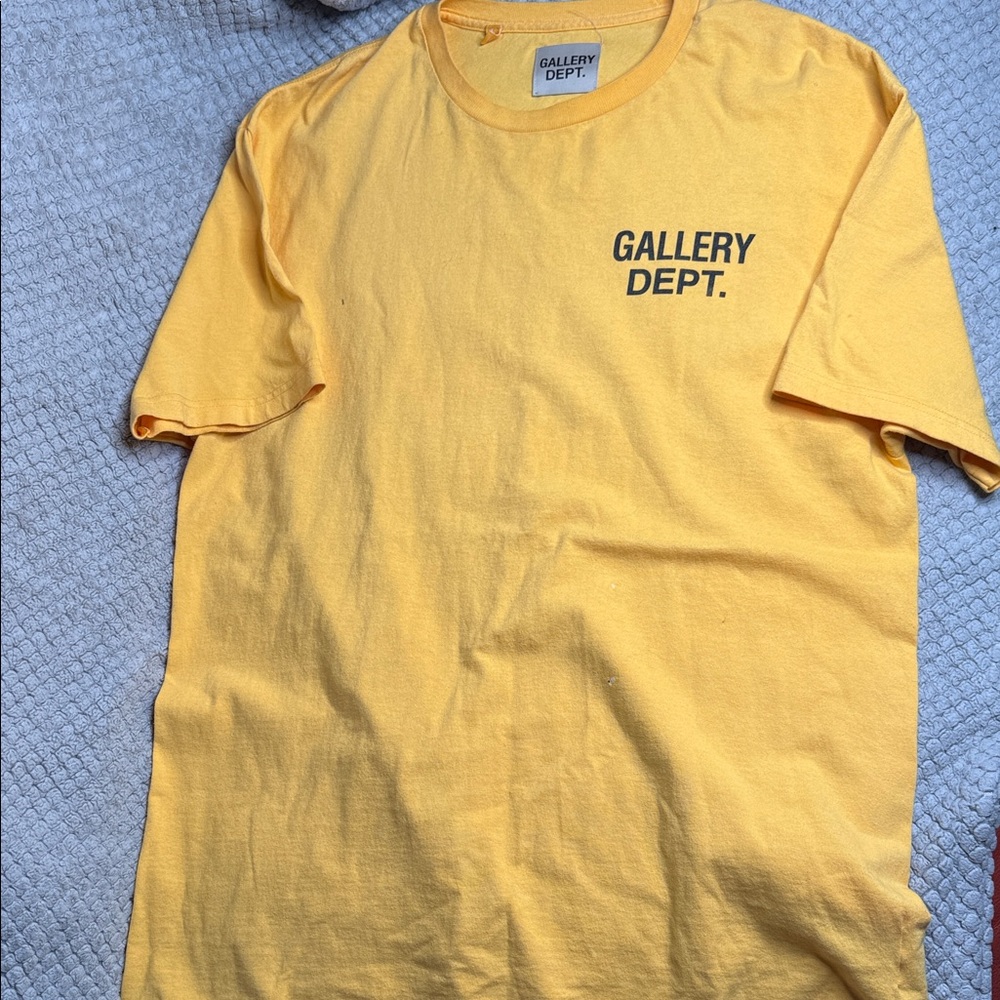 Gallery Dept Bold Yellow Short Sleeve Tee
